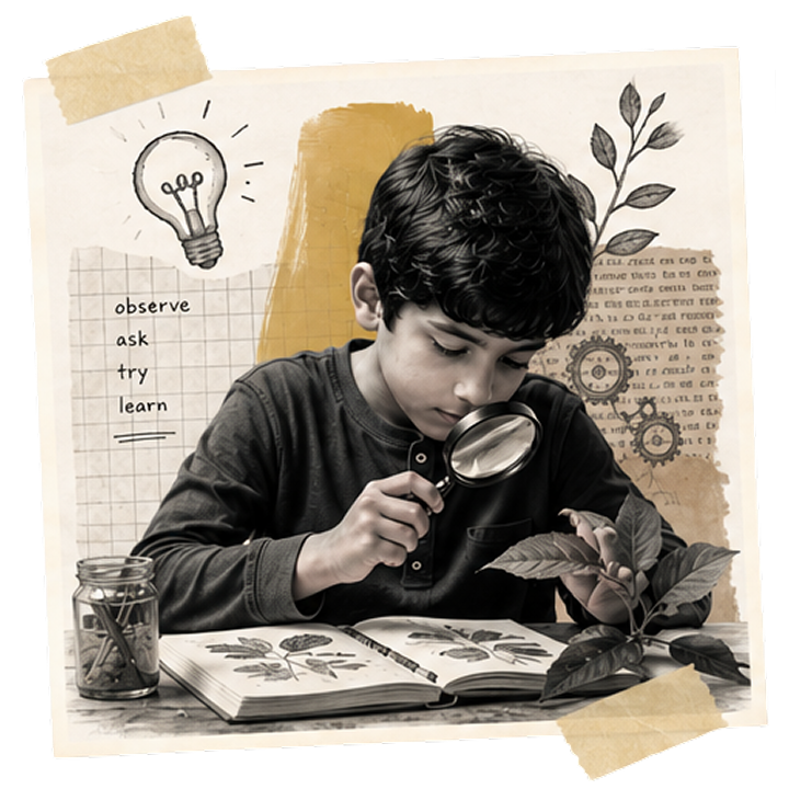 Child engaged in a hands-on learning experience